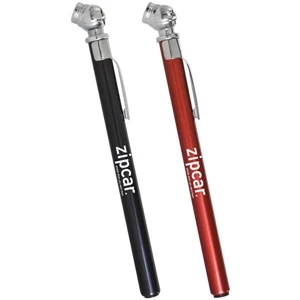 Deluxe Tire Gauge. Pen Style Aluminum With Pocket Clip. Measures 10-50 Psi