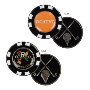 Sale 5-7 Day Production - All Metal Custom Molded Players Chip With Enamel Highlights