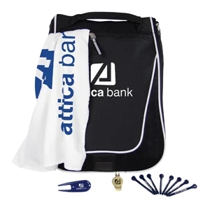 Voyager - Catalog 5-7 Day Production - Shoe Bag Kit With Golf Towel, Tees, Ball Marker And Divot Repair Tool