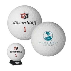 Wilson (r) Staff - Catalog 15 Day Production - Jumbo Rubber Golf Ball With A Replica Dimple Design Pattern