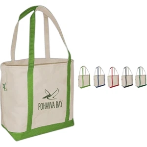Vivid Expressions (tm) - Small Accent Boat Tote Bag With Heavy Weight Canvas