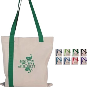 Economy - Vivid Expressions (tm) - Striped Tote Bag Made Of Quality Cotton Sheeting
