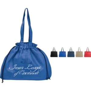 Poly Pro Cinch - Non Woven Polypropylene Cinch Tote Bag With 22" Handles