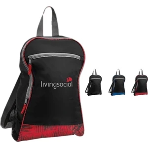 Urban - Silkscreen - Contemporary Graffiti-style Backpack With Print Accents