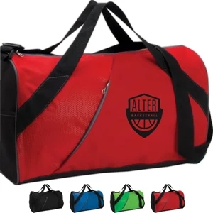 Banner - Vivid Expressions (tm) - Duffel Bag With Front Zippered Pocket