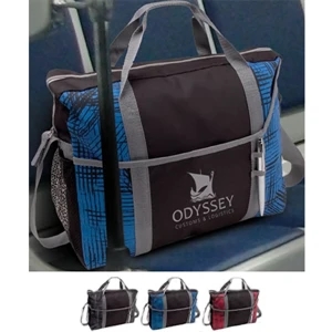 Urban - Silkscreen - Contemporary Graffiti-style Briefcase With Print Accents