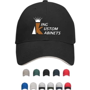 Pro-lite Deluxe Ii - Image Lock - Structured Brushed Cotton Twill Cap With Sandwich Visor