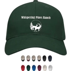 Pro-lite - Image Lock - Structured Cotton Twill Cap With Fabric Velcro (r) Adjustable Strap