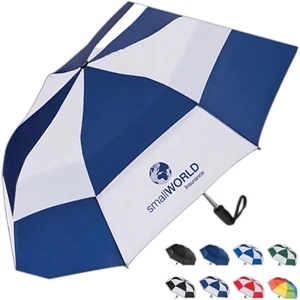 Totes (r) Stormbeater (r) - Auto Open Folding Umbrella With Windproof Double Canopy That Resists Inversion
