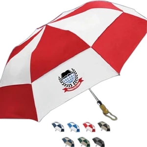 Traveler Deluxe - Double Canopy Umbrella With Convenient Shoulder Strap