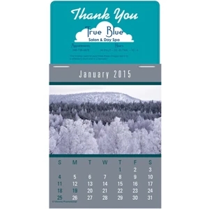 Press-n-stick (tm) Scenic - Twelve Month Stick-on Calendar Pad With A Variety Of American Landscapes