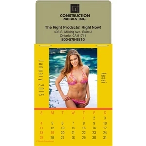 Press-n-stick (tm) Sunshine Girls - Twelve Month Calendar Pad With Photographs Of Women In Bathing Suits