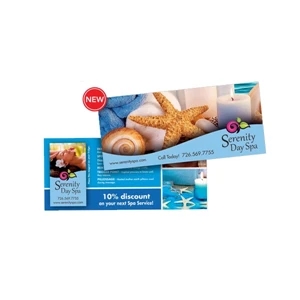 Smartline (tm);super Seal - 4" X 9" Postcard With Magnet Tipped On. Fits In A #10 Envelope