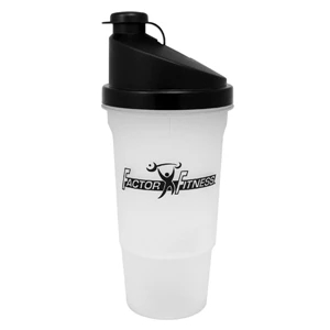 Recyclable 20 Oz Shaker Bottle Comes With Drink-thru Cap And Removable Strainer