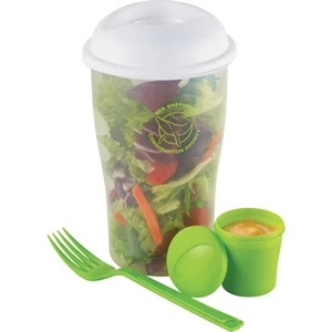 Happy Nest - Four-piece Set Includes Shaker Cup, Lid, Dressing Container And Fork