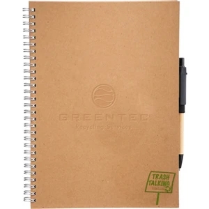 Trash Talking Journalbooks (r) - Recycled Spiral Journal With 70 Sheets Of Lined Recycled Paper