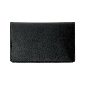 Genuine Leather Deluxe Business Card Case, Holds Up To 50 Business Cards