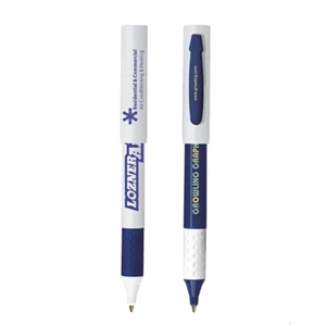 Bic (r) Broadcaster (r) - Ballpoint Pen With Removable Cap And Comfortable, Soft Rubber Grip