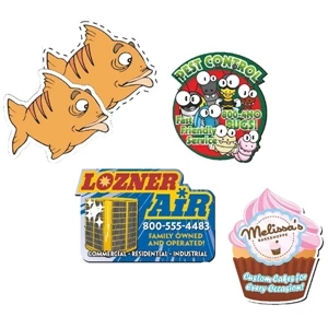 Magnet - 4.01-6 Square Inches - 20 Mil Custom Shape Magnet Made Of A Minimum Of 12% Recycled Material