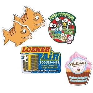 Magnet - 8.01-10 Square Inches - 20 Mil Custom Shape Magnet Made Of A Minimum Of 12% Recycled Material