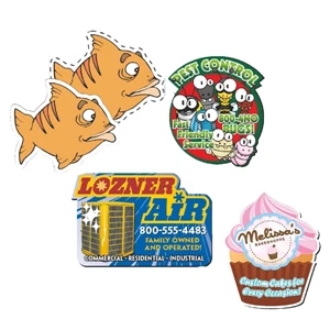 Magnet - 10.01-12 Square Inches - 20 Mil Custom Shape Magnet Made Of A Minimum Of 12% Recycled Material