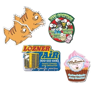 Magnet - 18.01-20 Square Inches - 20 Mil Custom Shape Magnet Made Of A Minimum Of 12% Recycled Material