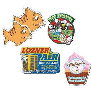 Magnet - 2-4 Square Inches - 30 Mil Custom Shape Magnet Made Of A Minimum Of 12% Recycled Material
