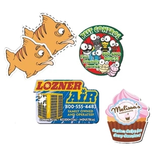 Magnet - 4.01-6 Square Inches - 30 Mil Custom Shape Magnet Made Of A Minimum Of 12% Recycled Material