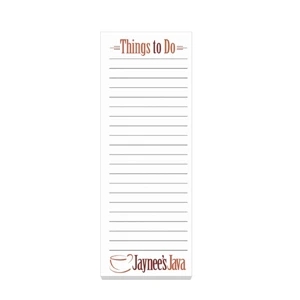 25 Sheets - Adhesive Notepad, 3" X 8". The Perfect Pad For Lists And Notes