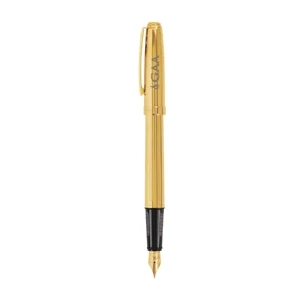 Sheaffer (r) Prelude (r) Collection - Fountain Pen With Fluted 22k Gold Plate Finish And 22k Gold Plate Trim