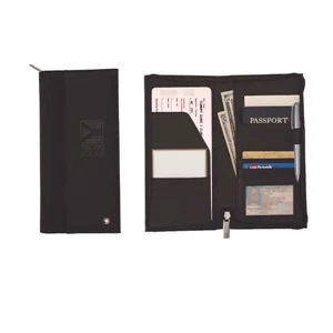 Sheaffer (r) - Travel Wallet Made Of 100% Full Grain Leather And 1680 Denier Nylon