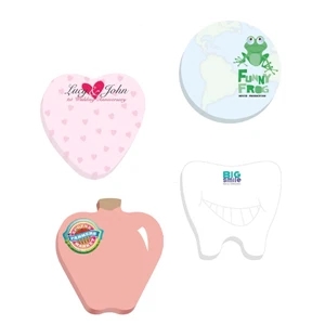 50 Sheets - Heart - Eco Friendly Adhesive Die Cut Notepad, 3" X 3". Always In Stock