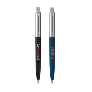 Sheaffer (r) Sentinel (r) - Retractable Ballpoint Pen With Matte Chrome Plate And Mid-profile
