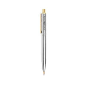 Sheaffer (r) Sentinel (r) - Matte Chrome Plated, Retractable Ballpoint Pen With 22k Gold Electroplated Trim