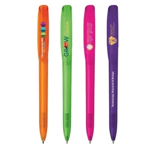 Bic (r) Super Clip Clear - Retractable Pen With Stylish And Modern Clip Design