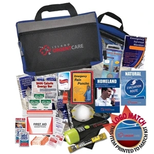 Zippered Disaster Kit Includes A Variety Of Personal And Emergency Items