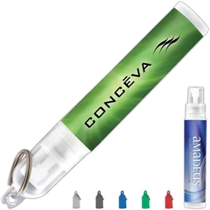 Mini Antibacterial Hand Sanitizer Pocket Spray With Citrus Scent And Keychain