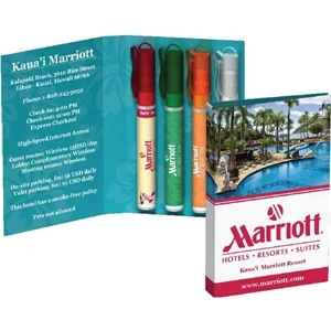 Double Booklet - 11.5" W X 6.375" H - Fully Customized Booklet With Customized Travel Products