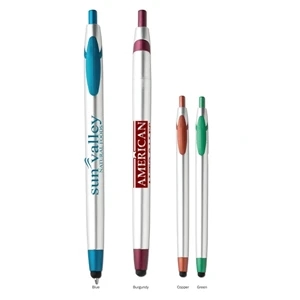 Touchwrite Vector - All Plastic Retractable Ballpoint Pen And Capacitive Touch Screen Stylus