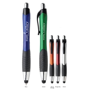 Touchwrite Flash - All Plastic Retractable Ballpoint Pen And Capacitive Touch Screen Stylus