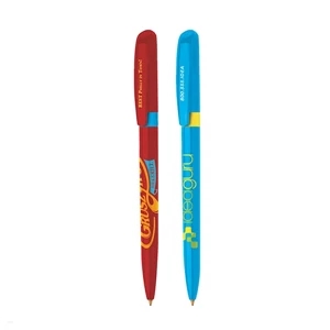Bic (r) Pivo (r) - Twist Action Ballpoint Pen With Colored Ring And Sleek Slim Profile