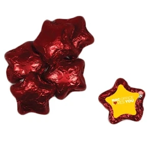 Chocolate Dude - Chocolate Stars. Chocolate Stars Candy With Four Color Process Decal On Wrapper