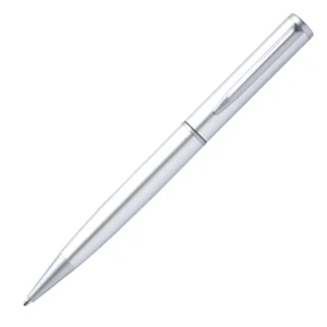 Balboa - Silver - Ballpoint Pen With Twist Action Mechanism And Aluminum Barrel