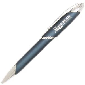 Hamptons - Blue - Ballpoint Pen With Twist Action Mechanism And Brass Barrel
