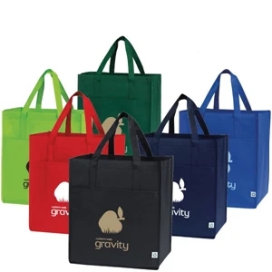 Cyprus - Large Capacity Shopping Tote Bag With Front Pocket. Recyclable
