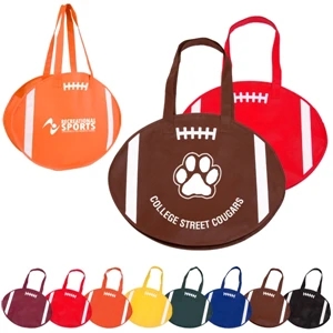 Rallytotes (tm) - Eco Friendly Tote Made Of Durable Nonwoven Poly And Shaped Like A Football