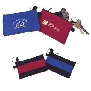 The Runway - Zip Purse, A Stylish Vinyl/nylon Purse With Keyring. Imported