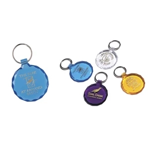 Diamond-cut (r) - Diamond Cut Key Tag With Tempered Spring-steel Split Ring