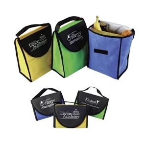 Kool Tote - Foldable, Vinyl/non-woven Insulated Lunch Bag With Velcro Closure