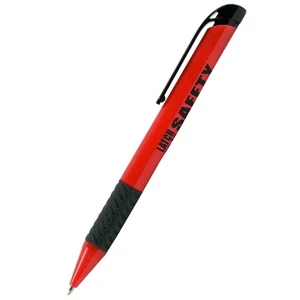 Tucson - Digital Full Color Process - Retractable Pen With Bright Barrel, Ergo Grip, And Black Trim